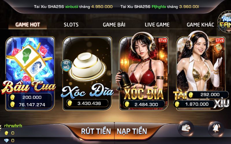Chuyên mục chính khi giới thiệu BAYCLUB