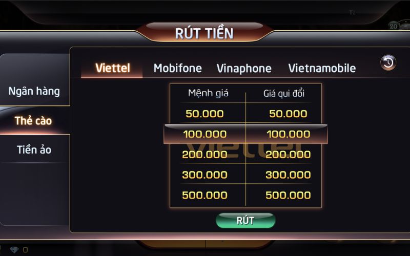 Hướng dẫn rút tiền chính xác cho thành viên