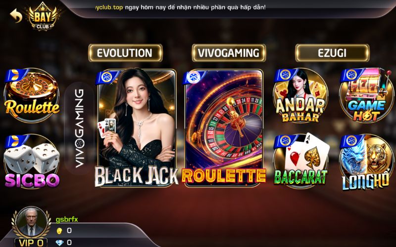 Đánh giá sảnh Live Casino Bayclub nhiều khác biệt